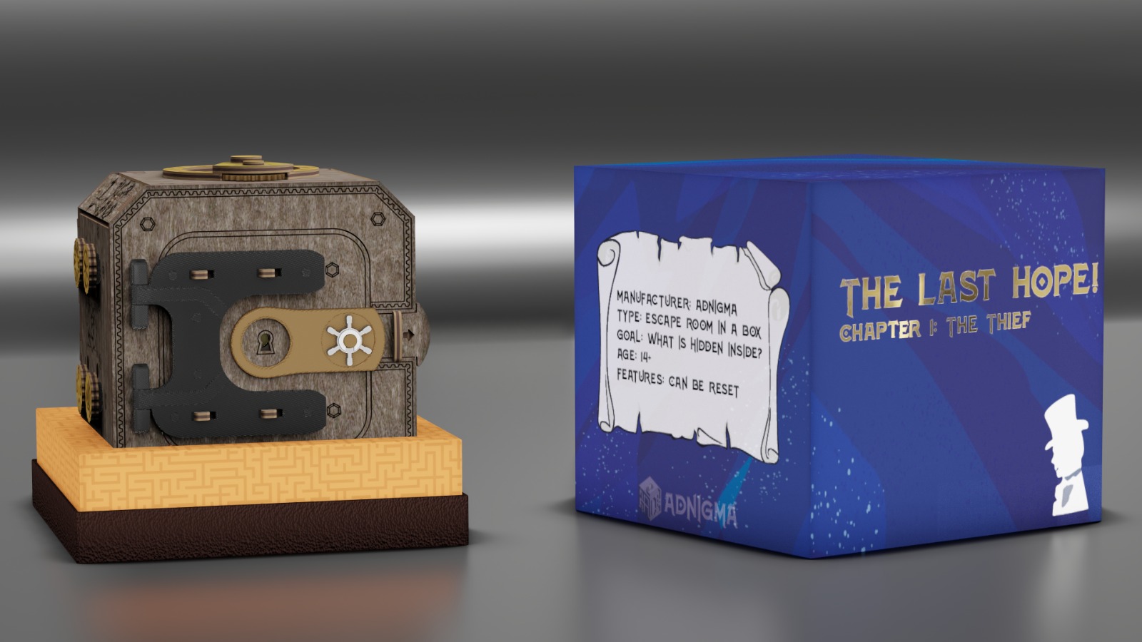 ADnigma Packaging rendering